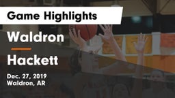 Waldron  vs Hackett Game Highlights - Dec. 27, 2019