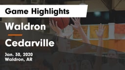 Waldron  vs Cedarville  Game Highlights - Jan. 30, 2020
