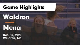 Waldron  vs Mena Game Highlights - Dec. 12, 2020