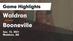 Waldron  vs Booneville Game Highlights - Jan. 12, 2021
