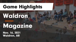 Waldron  vs Magazine  Game Highlights - Nov. 16, 2021