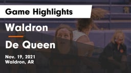 Waldron  vs De Queen  Game Highlights - Nov. 19, 2021