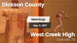Matchup: Dickson County High vs. West Creek High 2017