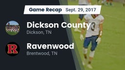 Recap: Dickson County  vs. Ravenwood  2017