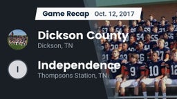 Recap: Dickson County  vs. Independence  2017