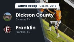 Recap: Dickson County  vs. Franklin  2018