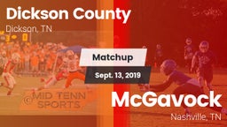 Matchup: Dickson County High vs. McGavock  2019