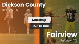 Matchup: Dickson County High vs. Fairview  2020