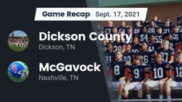 Recap: Dickson County  vs. McGavock  2021