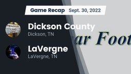 Recap: Dickson County  vs. LaVergne  2022