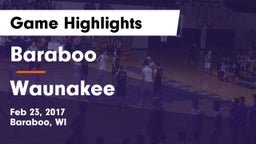Baraboo  vs Waunakee  Game Highlights - Feb 23, 2017