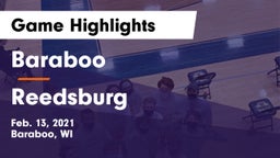 Baraboo  vs Reedsburg Game Highlights - Feb. 13, 2021