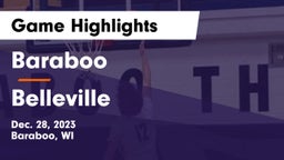 Baraboo  vs Belleville  Game Highlights - Dec. 28, 2023
