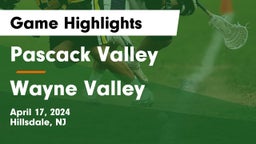 Pascack Valley  vs Wayne Valley  Game Highlights - April 17, 2024