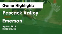 Pascack Valley  vs Emerson  Game Highlights - April 8, 2023