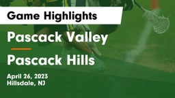 Pascack Valley  vs Pascack Hills  Game Highlights - April 26, 2023