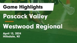 Pascack Valley  vs Westwood Regional  Game Highlights - April 13, 2024