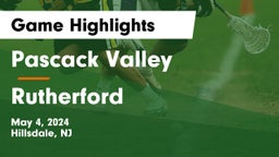 Pascack Valley  vs Rutherford Game Highlights - May 4, 2024