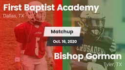 Matchup: First Baptist Academ vs. Bishop Gorman  2020