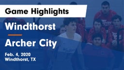 Windthorst  vs Archer City  Game Highlights - Feb. 4, 2020