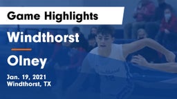 Windthorst  vs Olney  Game Highlights - Jan. 19, 2021