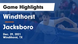Windthorst  vs Jacksboro  Game Highlights - Dec. 29, 2021