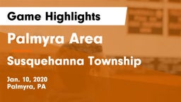 Palmyra Area  vs Susquehanna Township  Game Highlights - Jan. 10, 2020