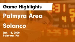 Palmyra Area  vs Solanco  Game Highlights - Jan. 11, 2020