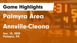 Palmyra Area  vs Annville-Cleona  Game Highlights - Jan. 15, 2020