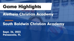 Aletheia Christian Academy vs South Baldwin Christian Academy Game Highlights - Sept. 26, 2023