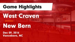 West Craven  vs New Bern  Game Highlights - Dec 09, 2016