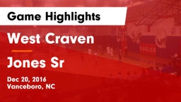 West Craven  vs Jones Sr Game Highlights - Dec 20, 2016