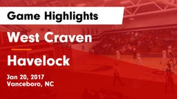 West Craven  vs Havelock  Game Highlights - Jan 20, 2017