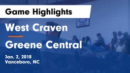 West Craven  vs Greene Central  Game Highlights - Jan. 2, 2018