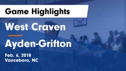 West Craven  vs Ayden-Grifton  Game Highlights - Feb. 6, 2018