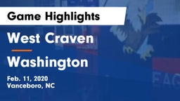 West Craven  vs Washington  Game Highlights - Feb. 11, 2020