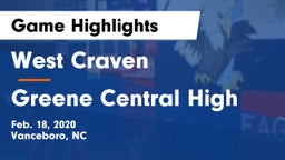 West Craven  vs Greene Central High Game Highlights - Feb. 18, 2020