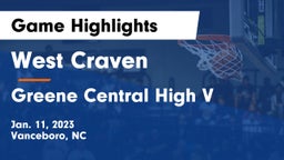 West Craven  vs Greene Central High V Game Highlights - Jan. 11, 2023