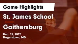 St. James School vs Gaithersburg  Game Highlights - Dec. 13, 2019