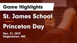 St. James School vs Princeton Day  Game Highlights - Dec. 21, 2019