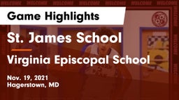 St. James School vs Virginia Episcopal School Game Highlights - Nov. 19, 2021