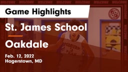 St. James School vs Oakdale  Game Highlights - Feb. 12, 2022