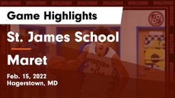 St. James School vs Maret  Game Highlights - Feb. 15, 2022
