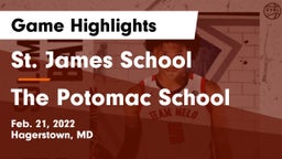 St. James School vs The Potomac School Game Highlights - Feb. 21, 2022