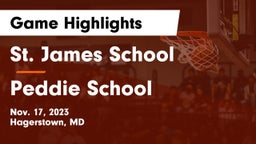 St. James School vs Peddie School Game Highlights - Nov. 17, 2023