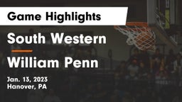 South Western  vs William Penn  Game Highlights - Jan. 13, 2023