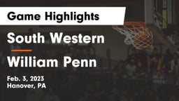 South Western  vs William Penn  Game Highlights - Feb. 3, 2023