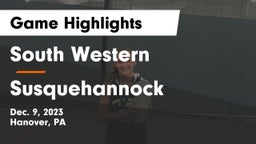 South Western  vs Susquehannock  Game Highlights - Dec. 9, 2023