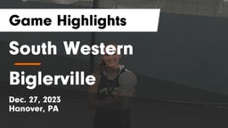 South Western  vs Biglerville  Game Highlights - Dec. 27, 2023