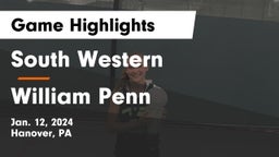 South Western  vs William Penn  Game Highlights - Jan. 12, 2024